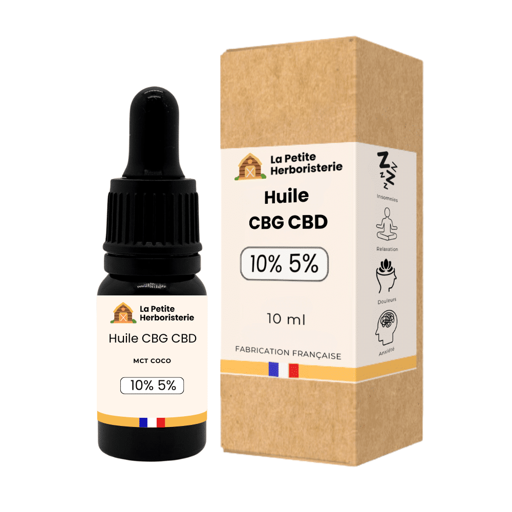 Huile CBG 10% CBD 5% - La Petite Herboristerie