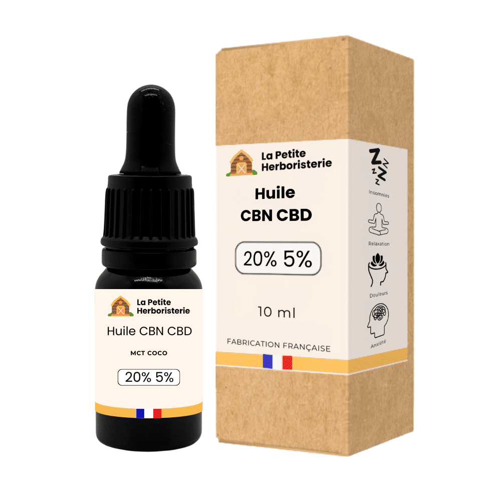 Huile CBN 20% CBD 5% - La Petite Herboristerie