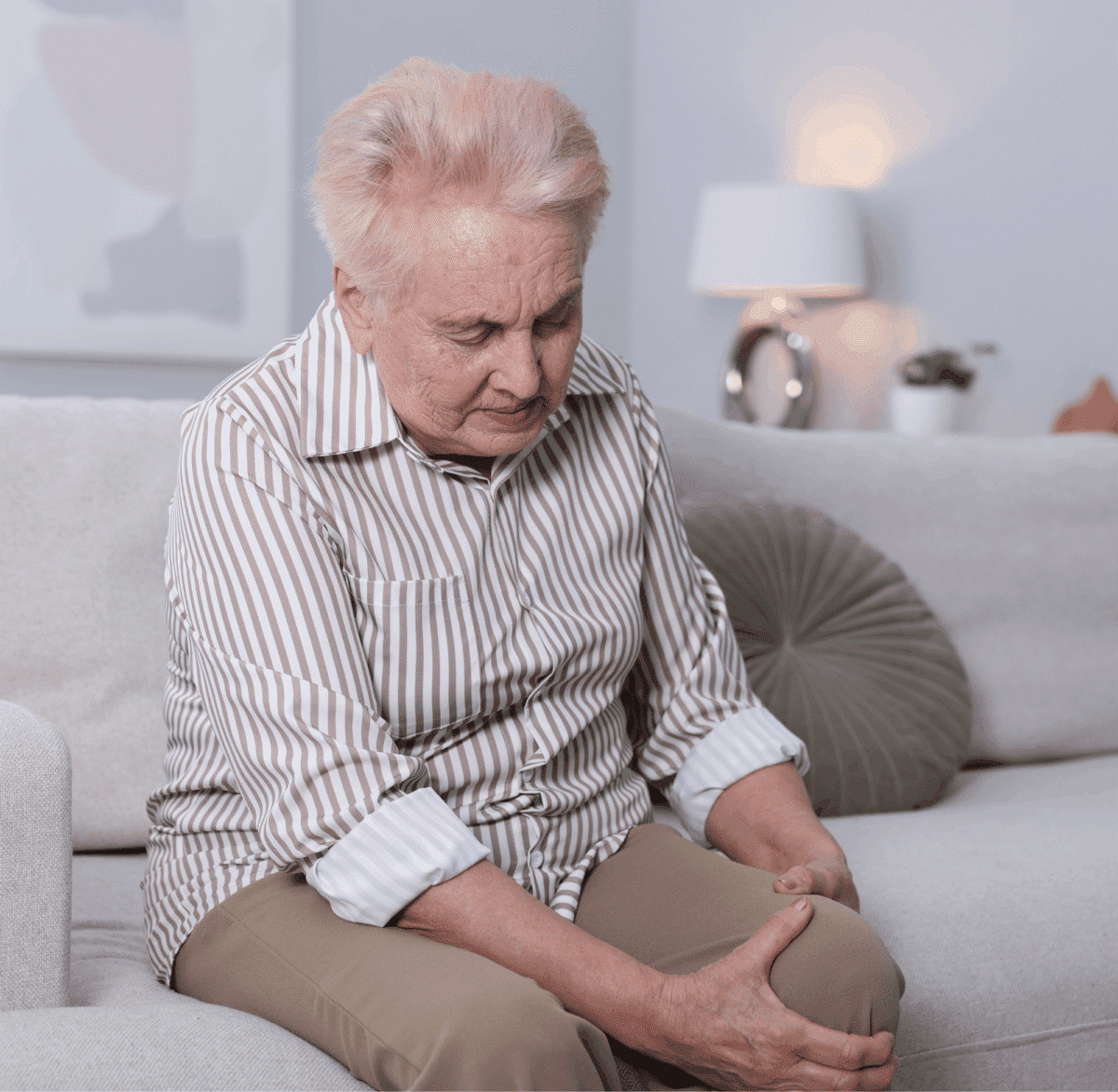Femme souffrant de spasmophilie