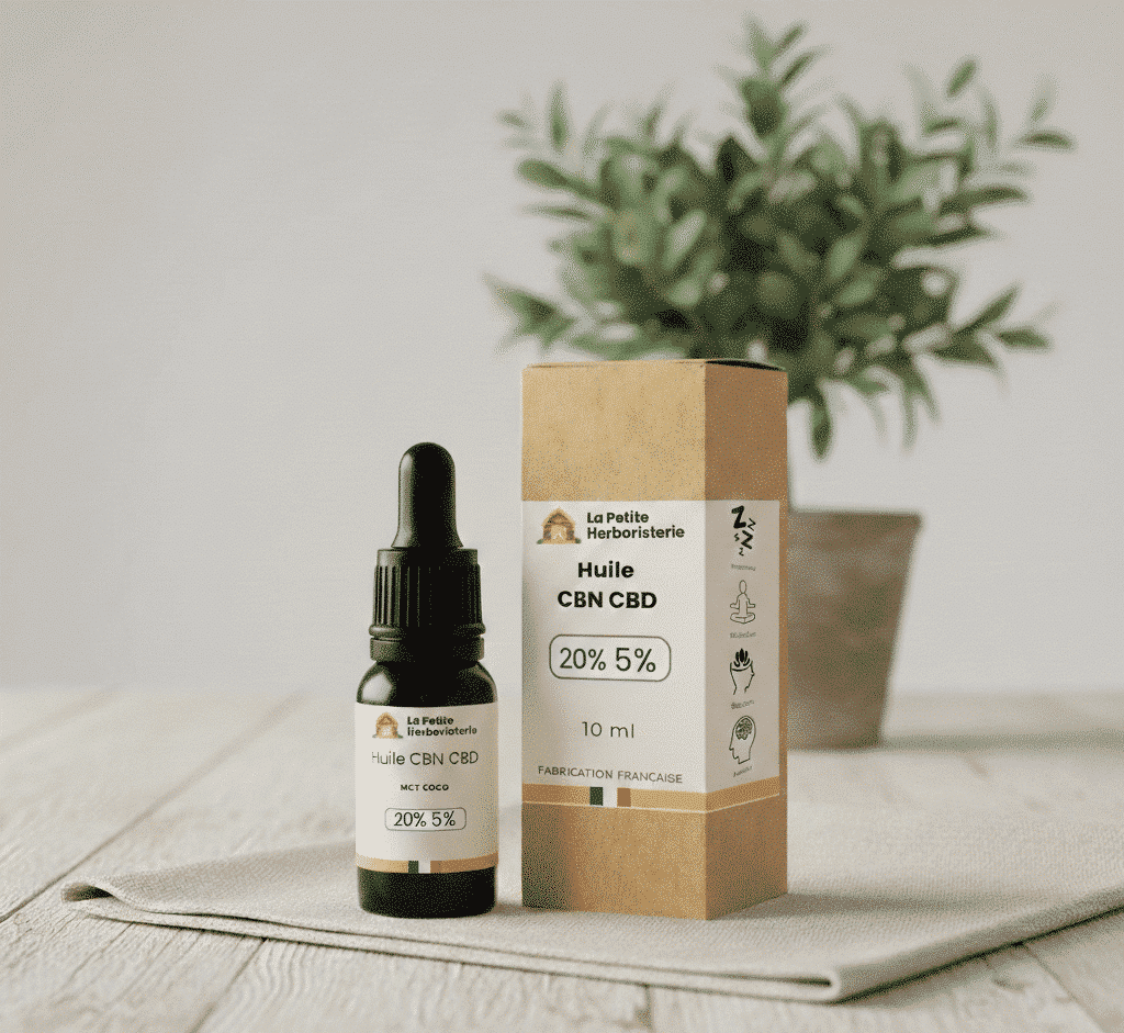 flacon pipette huile cbn 20% cbd 5%